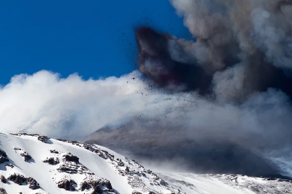 Erupción del volcán Etna — Foto de Stock