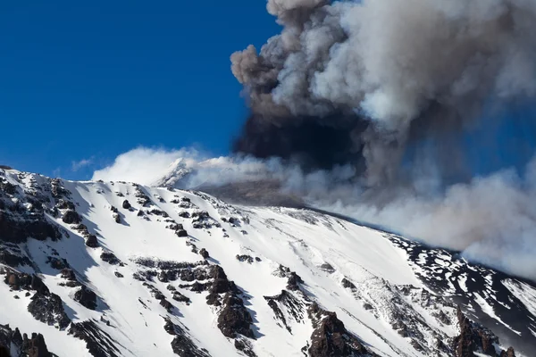 Erupción del volcán Etna — Foto de Stock