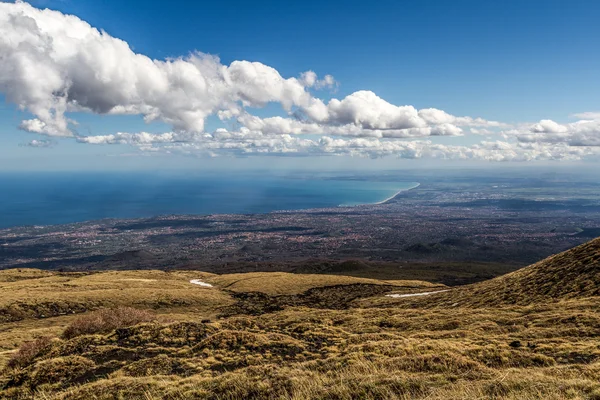 Volkan Etna Erüpsiyonu — Stok fotoğraf