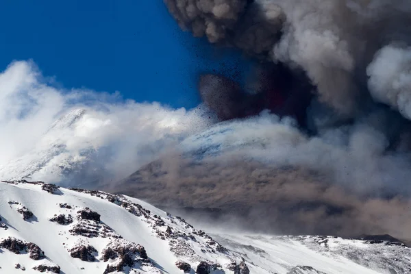 Etna Volcán etna erupción — Foto de Stock
