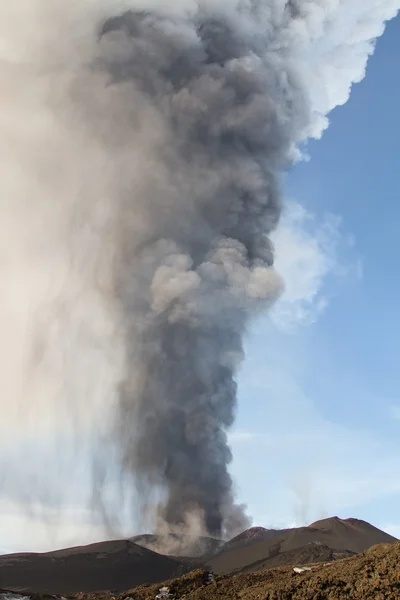 Vulkanausbruch Ätna — Stockfoto
