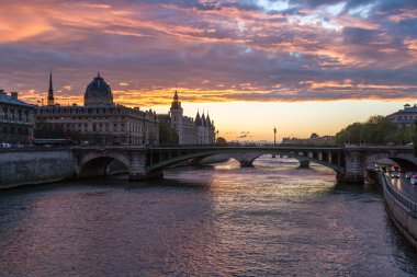 Ile de la Cite, Paris görünümünü