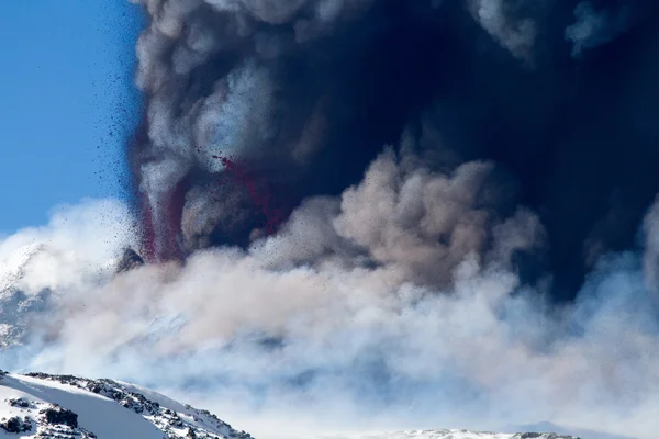 Eruzione dell'Etna — Foto Stock