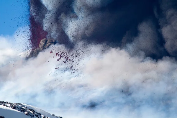 Eruzione dell'Etna — Foto Stock