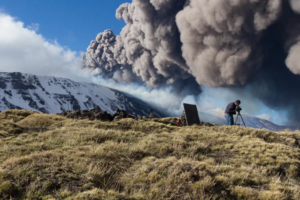 Erupción del Etna — Foto de Stock