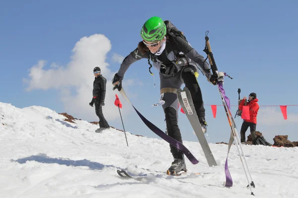 Etna 스키 Alp-세계 선수권 대회 2012 국제 트로피 Etna — 스톡 사진