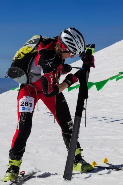 エトナ山スキー Alp - 世界選手権 2012年国際的なトロフィー エトナ — ストック写真