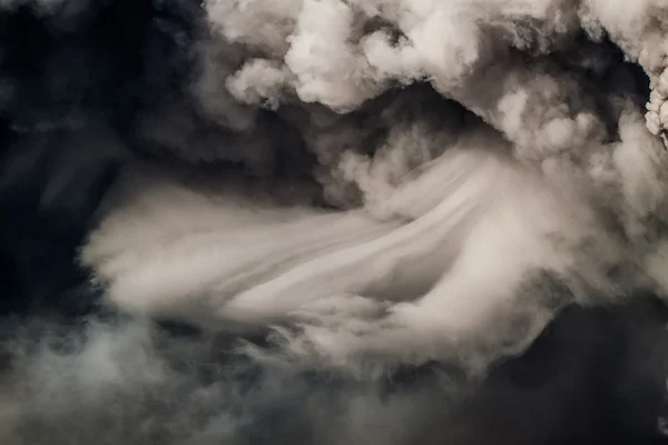 埃特纳火山喷发，熔岩流 — 图库照片