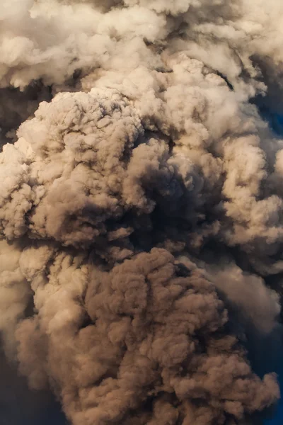 埃特纳火山喷发，熔岩流 — 图库照片