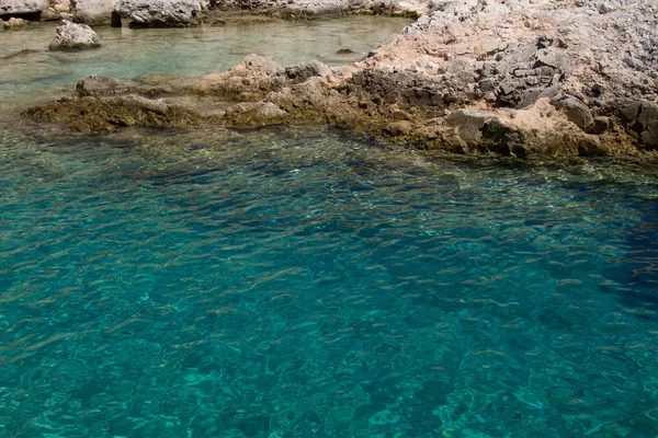 Spiaggia in Sicilia Riserva del plemmirio a Siracusa — Foto Stock