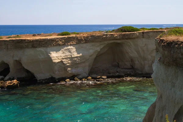 Szicília - tartalék a plemmirio Siracusa Beach — Stock Fotó