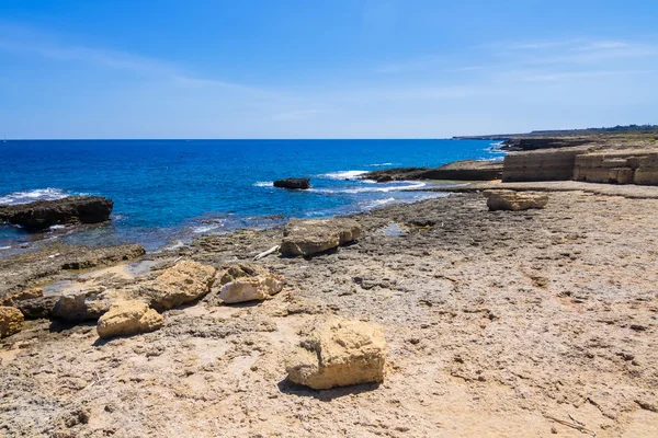 Sicilya - Syracuse plemmirio rezerv Beach — Stok fotoğraf