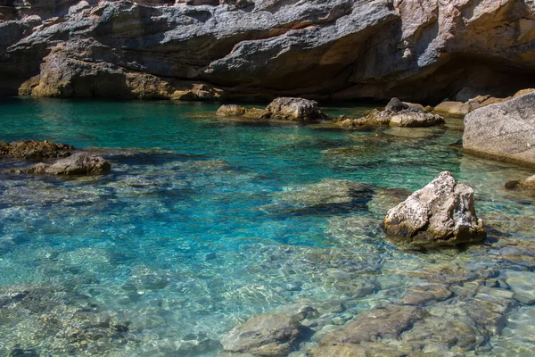 Praia na Sicília - Reserva do plemmirio em Siracusa — Fotografia de Stock