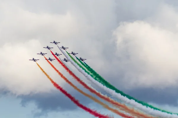 Frecce tricolori — Stock Photo, Image