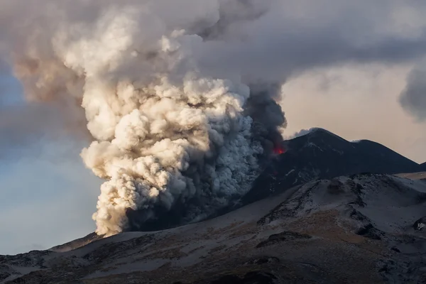 Vulkanen Etnas utbrott — Stockfoto
