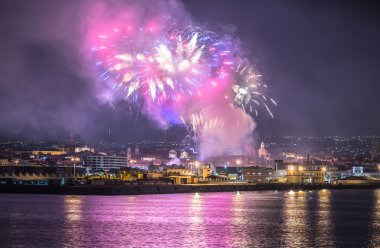 Catania, İtalya-05 Şubat 2016 Aziz Agatha Sicilya - Catania koruyucu azizi