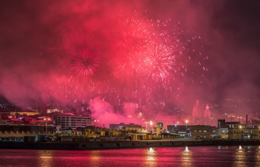 Catania, İtalya-05 Şubat 2016 Aziz Agatha Sicilya - Catania koruyucu azizi