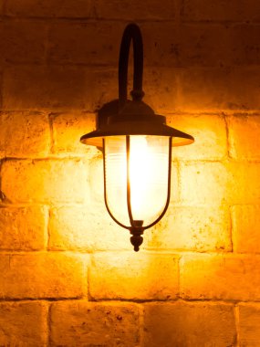 Vintage eski Duvar lambası