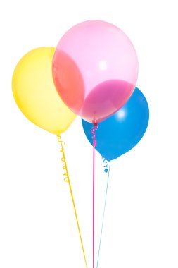 Üç balon izole