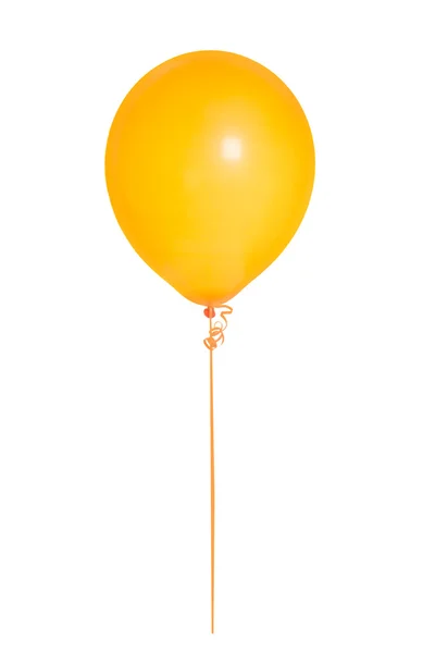 Balon na białym tle pomarańczowy hel Zdjęcie Stockowe