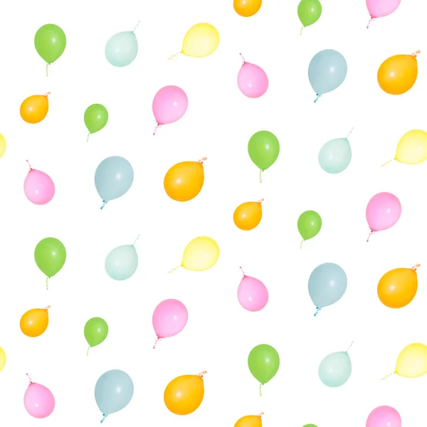 A színes léggömbök elszigetelt mintával Stock Kép