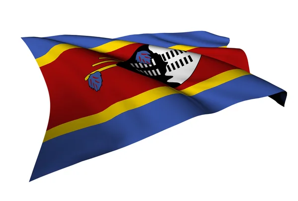 Swaziland flag — Stock Photo, Image