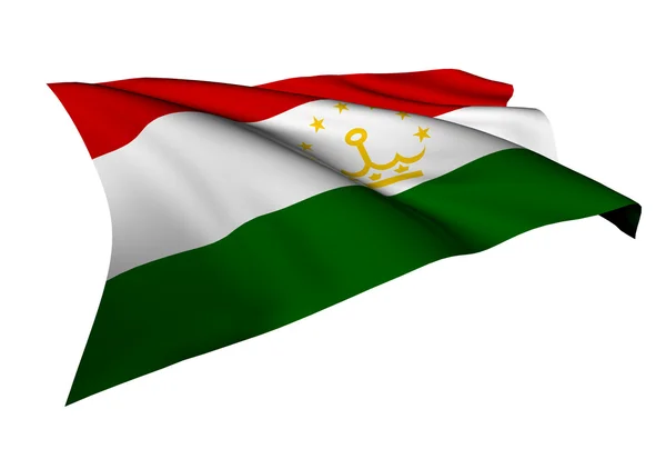 Флаг Таджикистана — стоковое фото