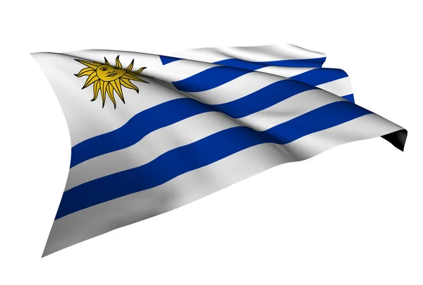 Uruguay flag — Stock Photo, Image