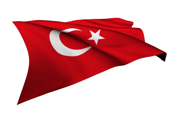 Turkiet flagga — Stockfoto