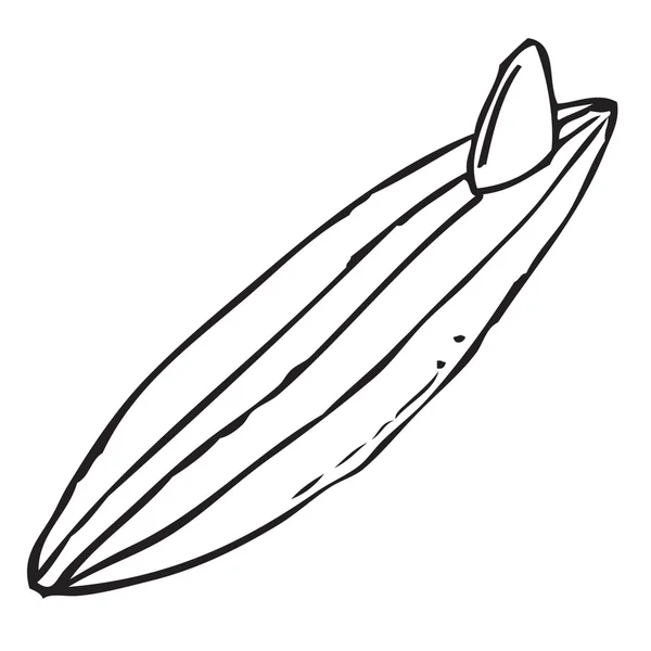 Sörf tahtası doodle — Stok Vektör