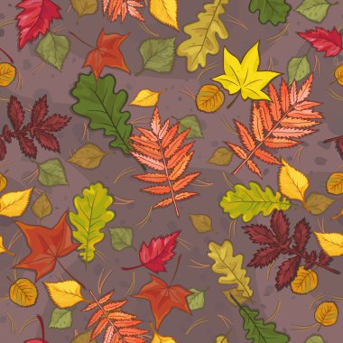 yeryüzünde sorunsuz arka plan sonbahar yaprakları