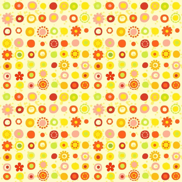 Seamless abstract background a pattern from red spots — Stock Vector