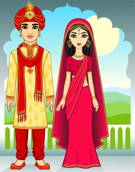 Hindu Wedding Indian Bride And Groom Cartoon Images