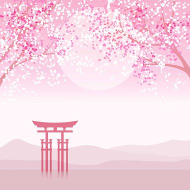 Japon animasyon manzara.
