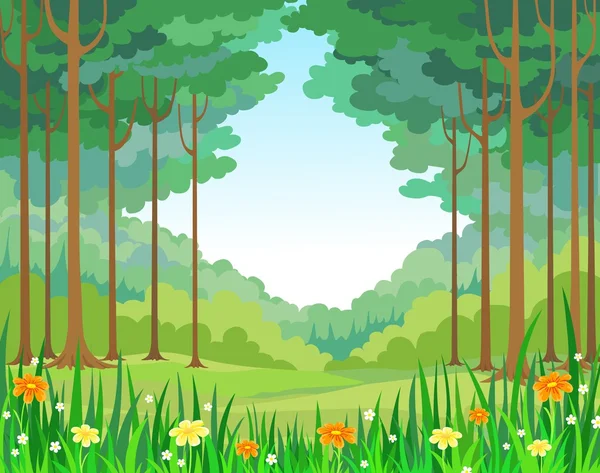 Fondo madera de verano — Vector de stock