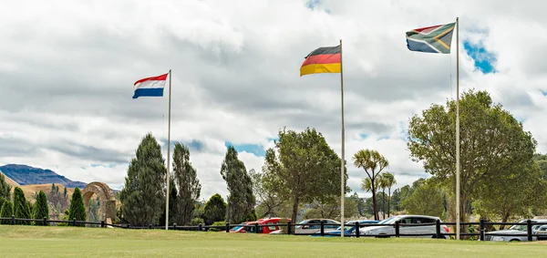 Vlajky na Glengarry golfové hřiště — Stock fotografie