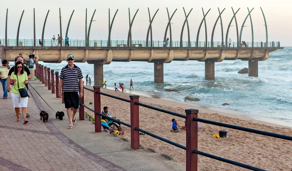 Molo skały umhlanga — Zdjęcie stockowe