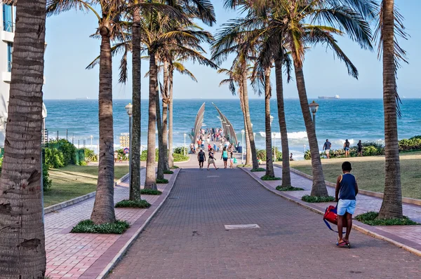 Umhlanga Rocks Pier Royaltyfria Stockbilder