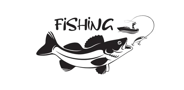 Predatory fish icon — Stock Illustration Predatory fish icon Vector Graphics