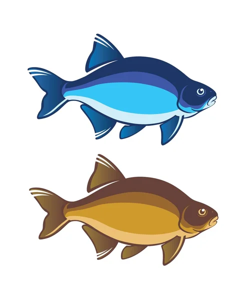 Bream fish logos Royalty Free Stock Illustrations