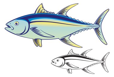 Tuna fish clipart