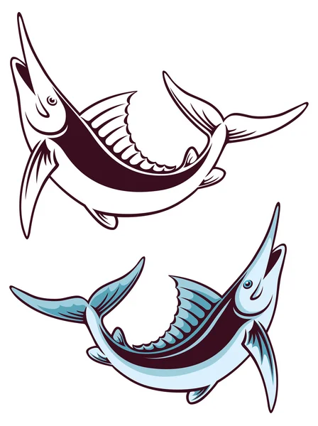 Marlin de pescado — Archivo Imágenes Vectoriales