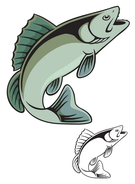 Ilustrace ryb — Stockový vektor