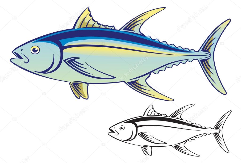 The figure shows a tuna fish