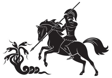 Hercules and the Hydra clipart