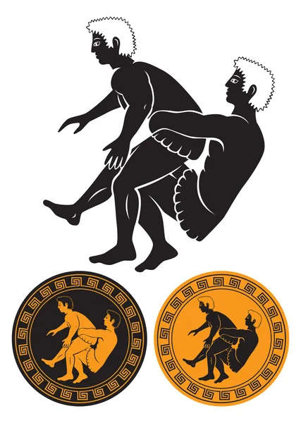 Lucha greco romana — Archivo Imágenes Vectoriales