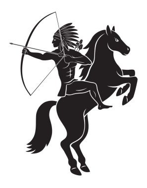 Hint silüeti sırtında