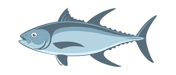 Blue tuna fish — Stock Vector
