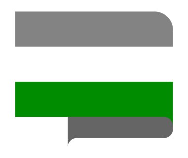 Nudizm Gurur Bayrağı, vektör illüstrasyonu