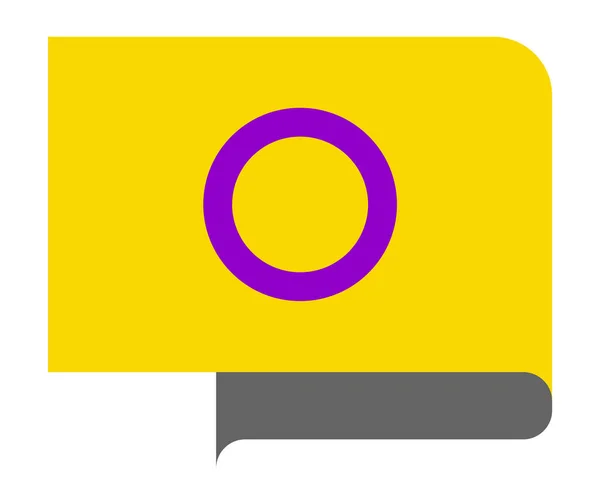 Bandeira de orgulho intersexual —  Vetores de Stock